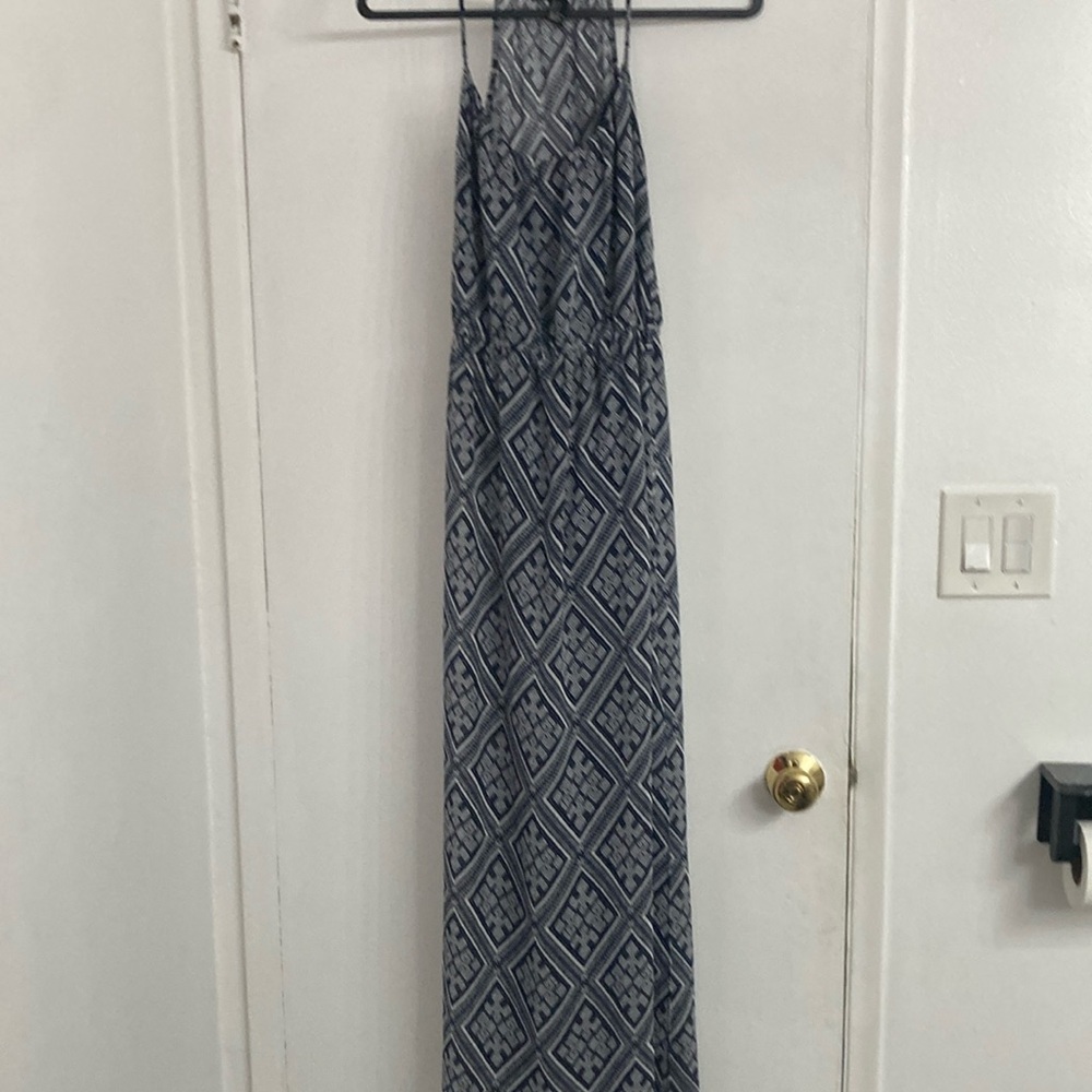 Geometric Patterned Maxi Dress